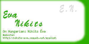eva nikits business card